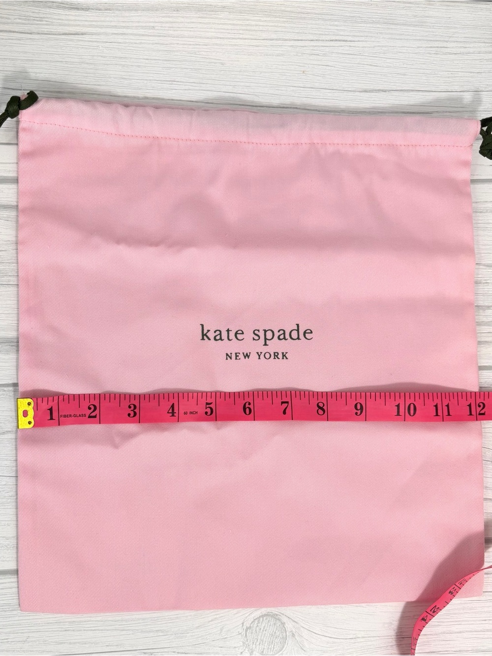 Kate Spade Pink Drawstring Dust Bag 12 x 13